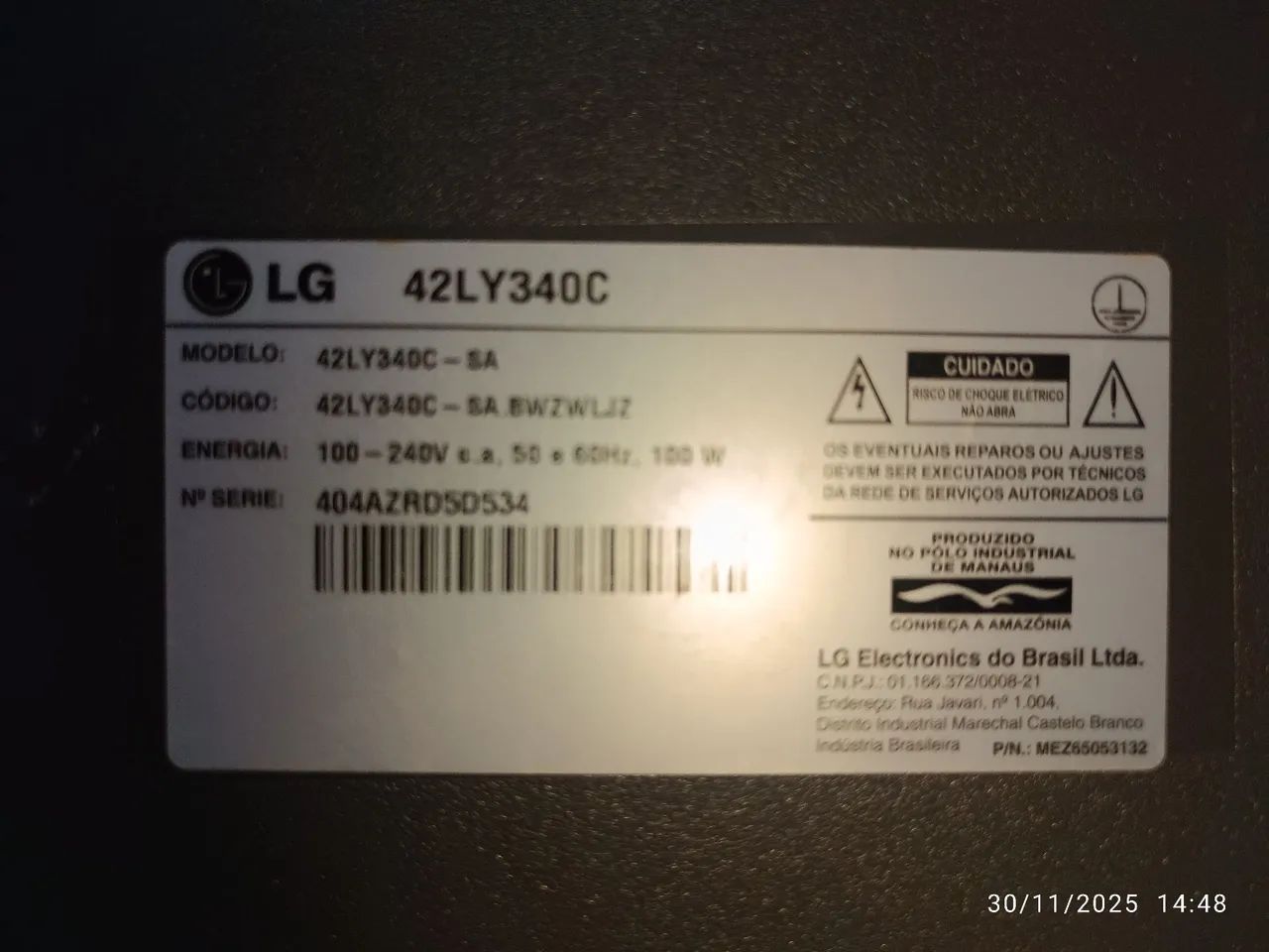 Placa principal TV LG 42LY340C - Foto 4