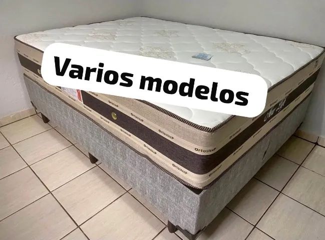 Cama box colchão molas + mega brinde