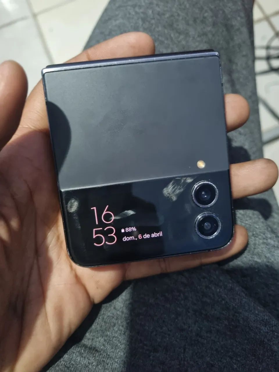 Z Flip 4 F721B - Sucata - Retirada de Peças 