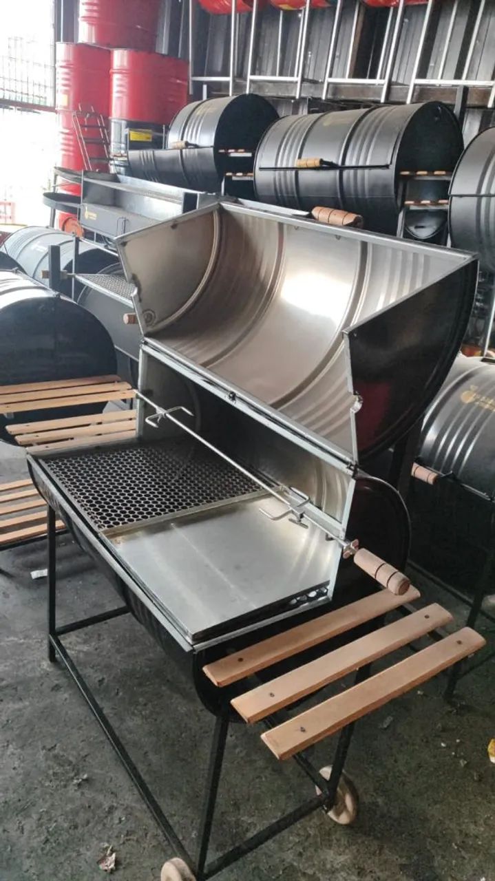 Churrasqueira de tambor: churrasco perfeito com qualidade e praticidade. 