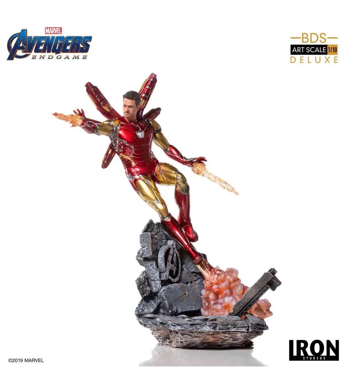 Estátua Iron Man Deluxe 1/10 - Avengers Endgame
