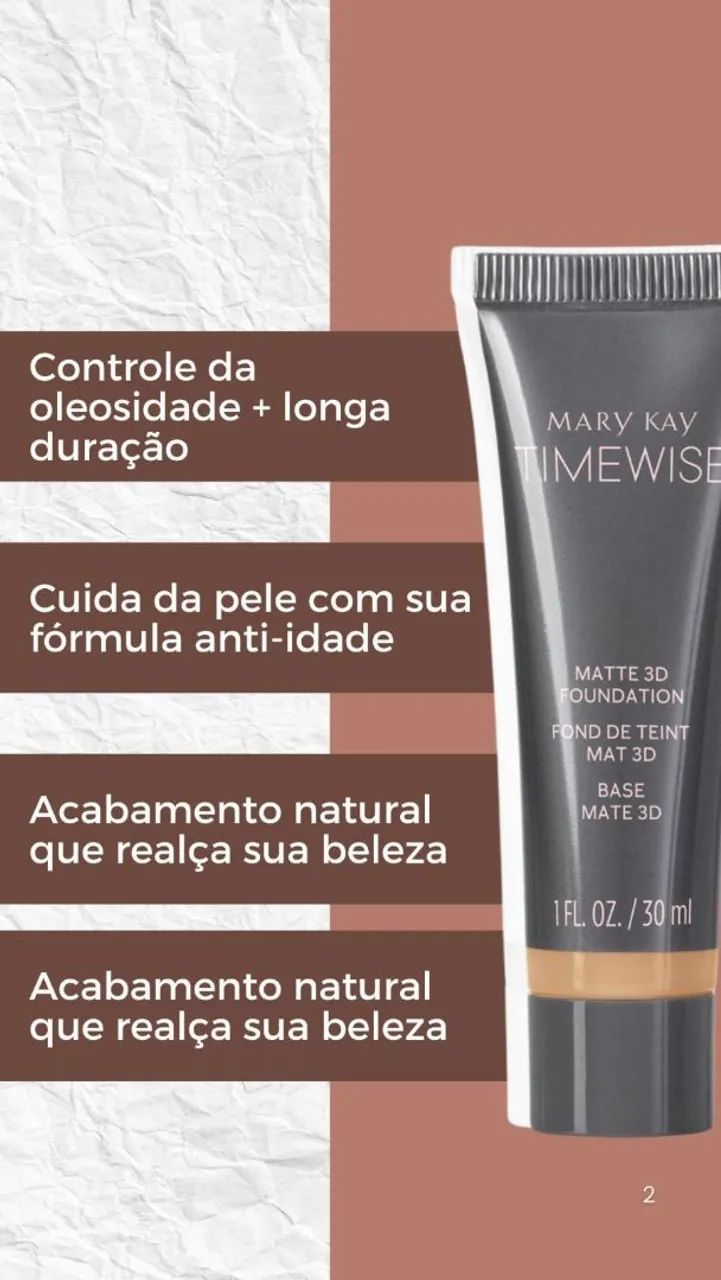 Base TimeWise 3D Mary Kay - Cobertura Média e Alta - Foto 2