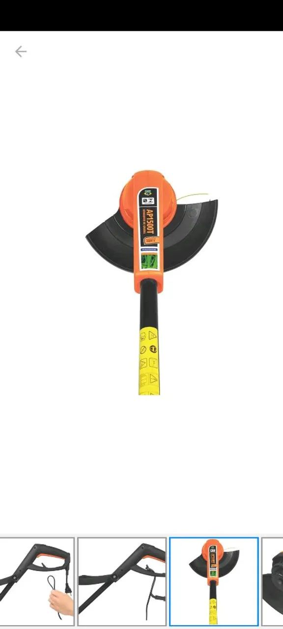 Roçadeira Elétrica 1.500W Bivolt - Foto 2