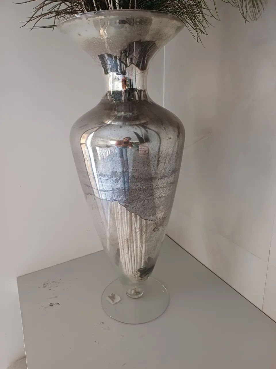 VASO PENAS DE PAVÃO 