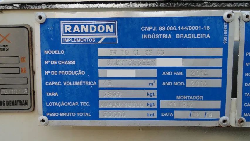 TANQUE 4 EIXO RANDON 2014 43.000 LITROS - Foto 9