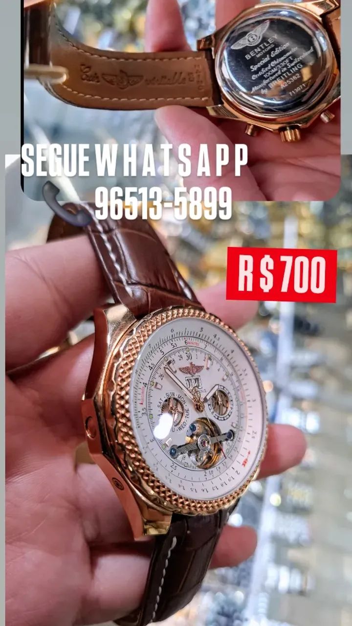 Relógio BREITLING BELTLEY AUTOMÁTICO - Referência A25362 - ENTREGAMOS  - Foto 3