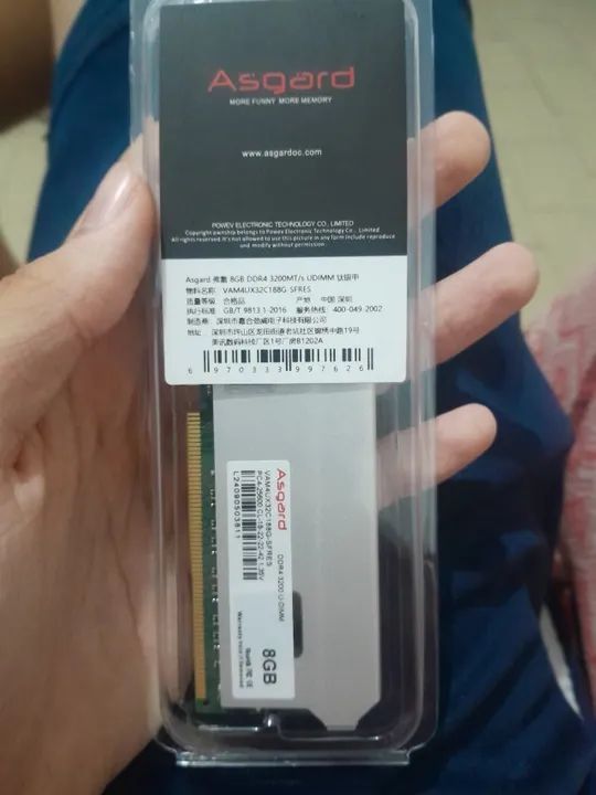 Memória RAM asgard DDR4 8gx1 3200mhz - Foto 4