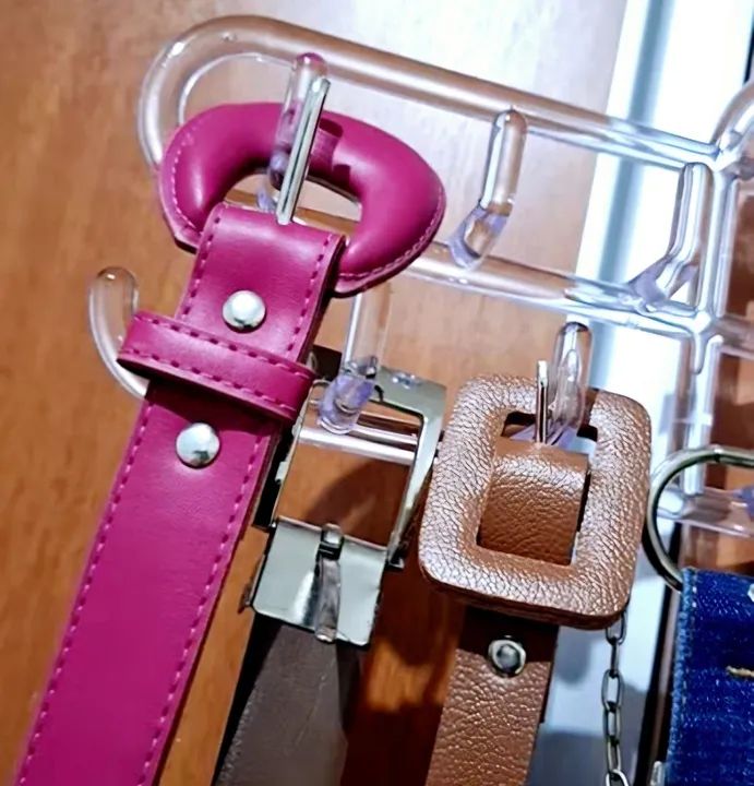 Kit com 3 Cabides organizador cristal com 13 ganchos cada - Foto 5