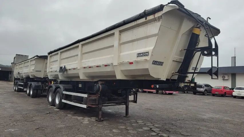 Rodocaçamba Randon 2019 31 m3 e dolly - Foto 5