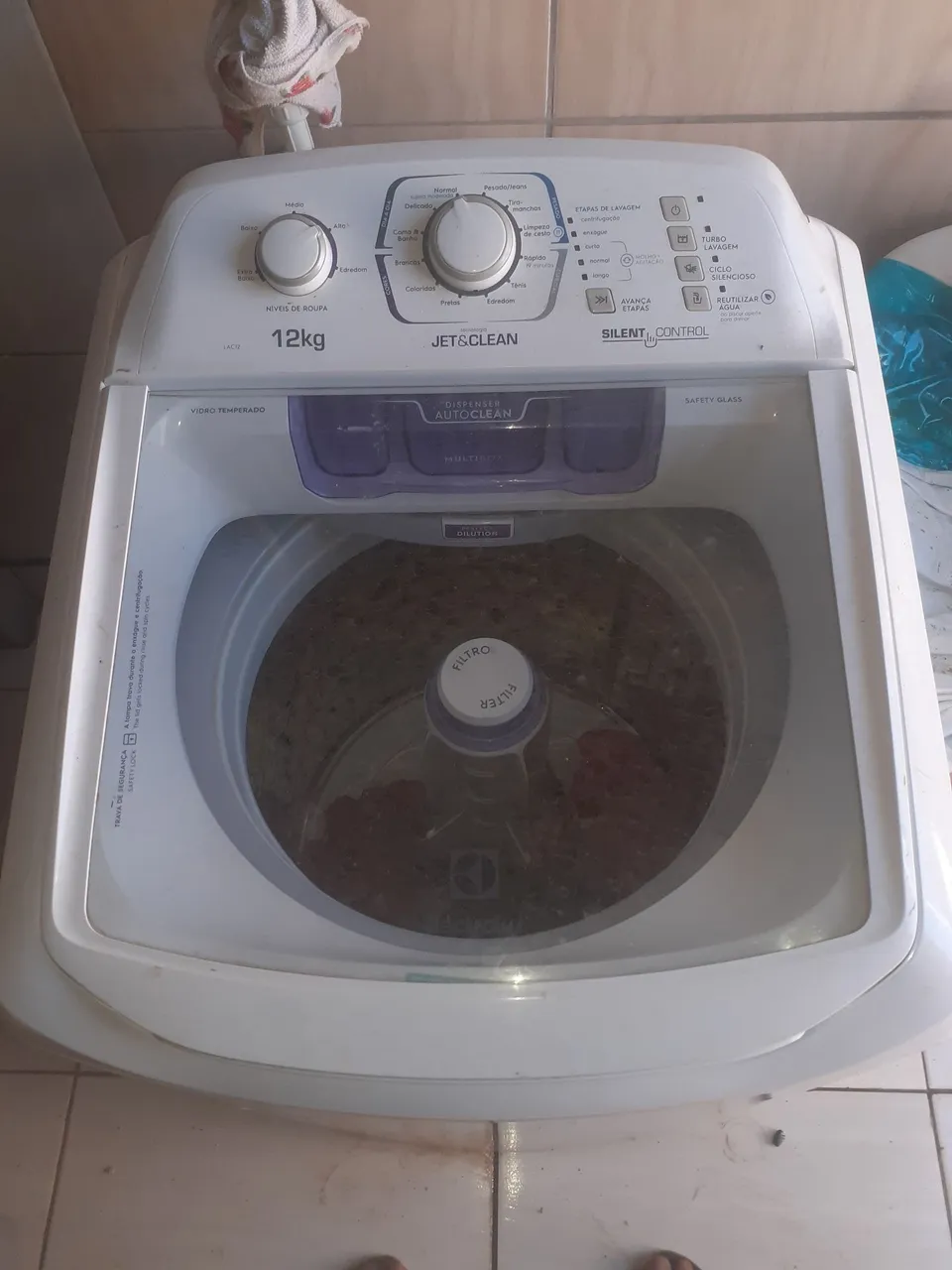 Máquina de Lavar Roupa 12kg Electrolux Jet&Clean - Pouco Uso!