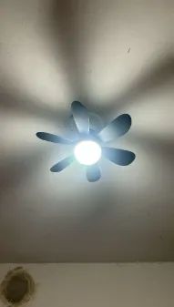 Lâmpada Led Com Ventilador Teto Controle Remoto Silencioso