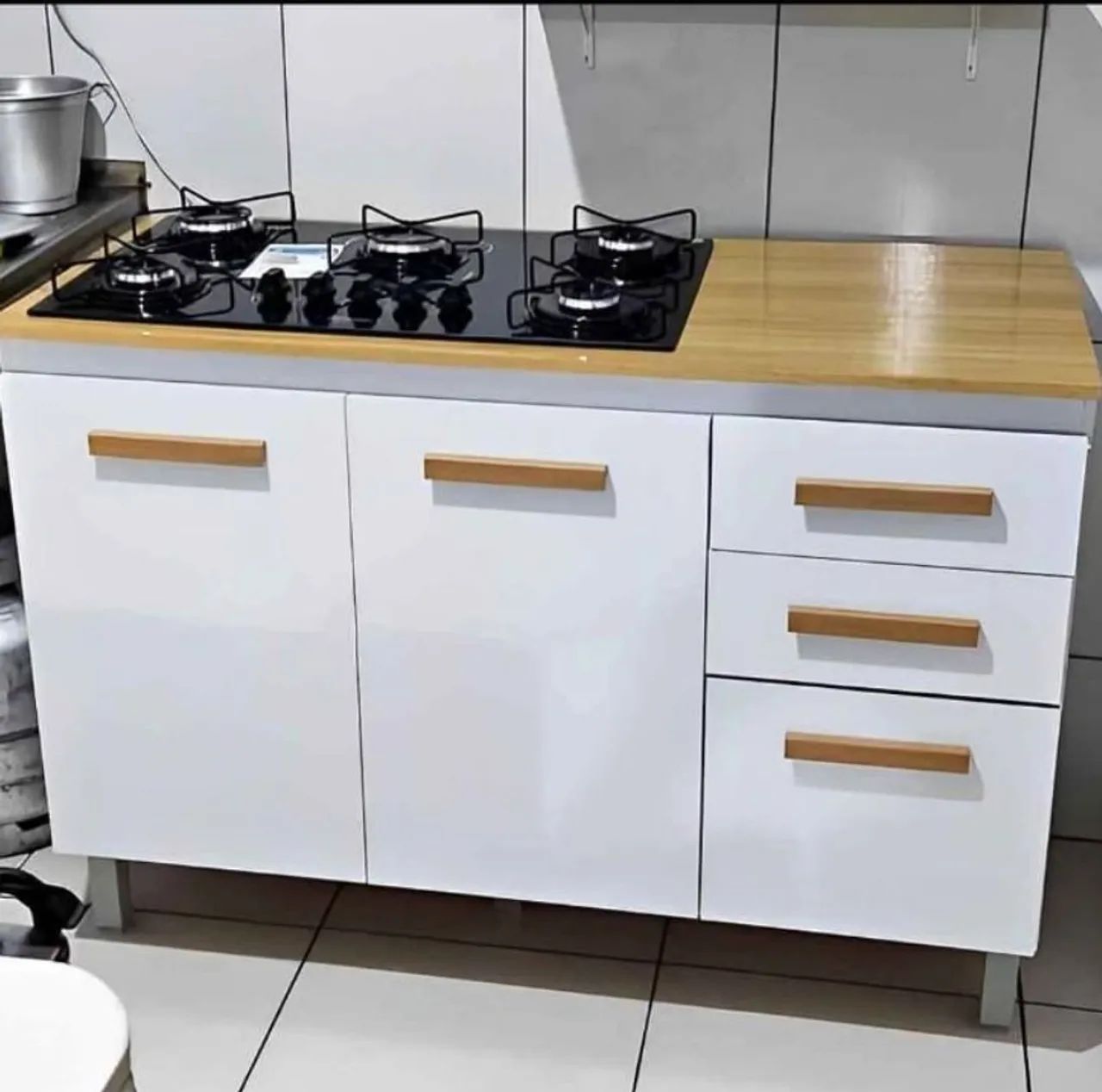 COMBO BALCÃO COM FOGÃO COOKTOP 5 BOCAS  - Foto 2