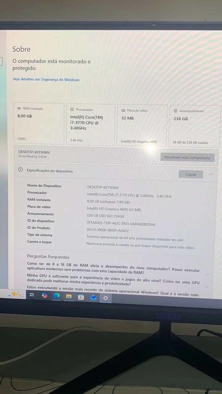 PC GAMER PRA VENDER HOJE   - Foto 5