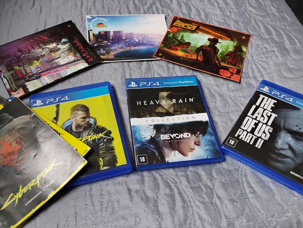 Lote de jogos PS4 e acessórios Ps4 Slim
