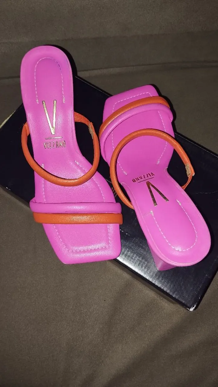 Sandálias Pink e Laranja