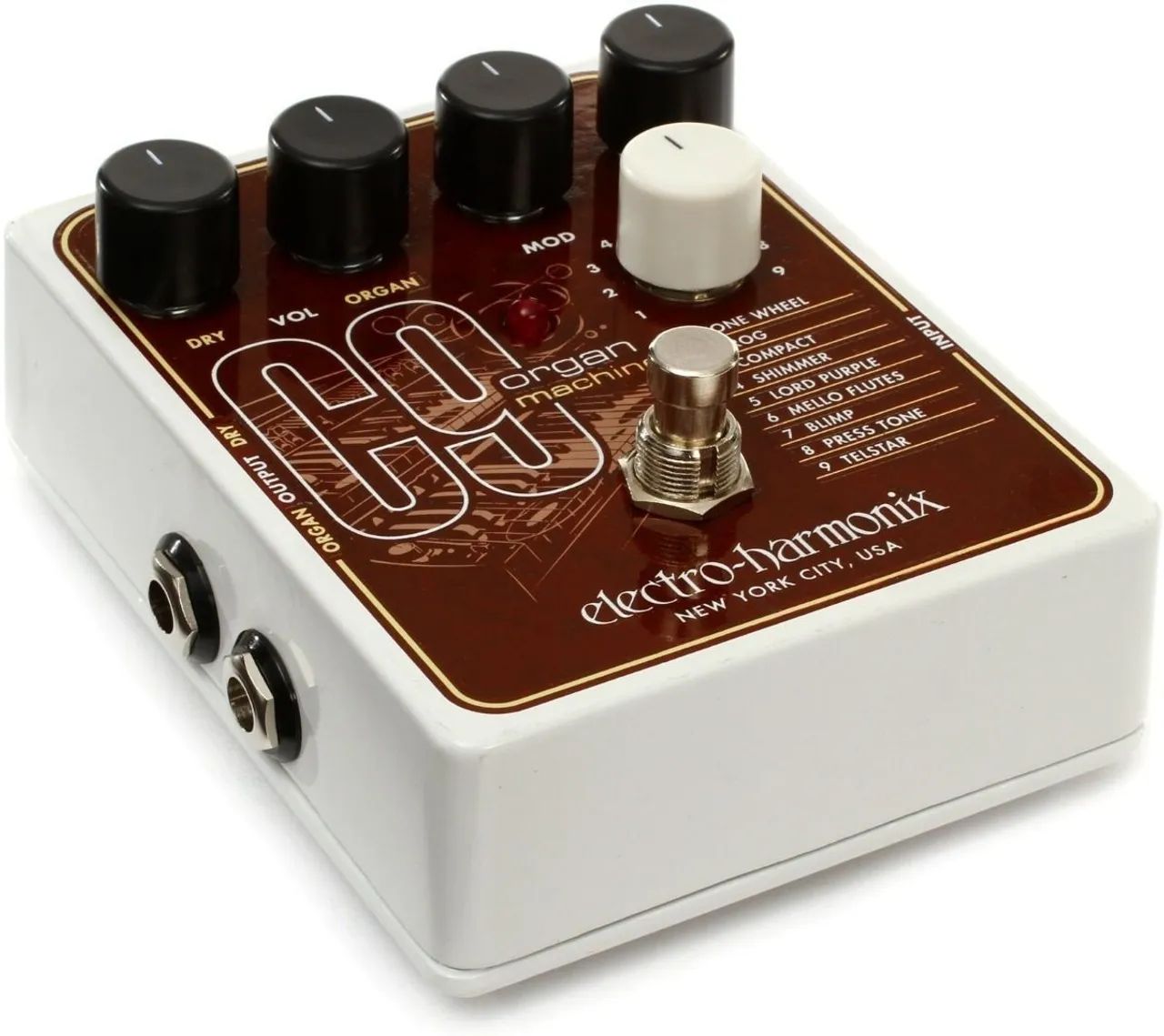 Pedal Sintetizador Organ Machine para Guitarra EHX C9 - NOVÍSSIMO - INCRÍVEL! - Foto 2