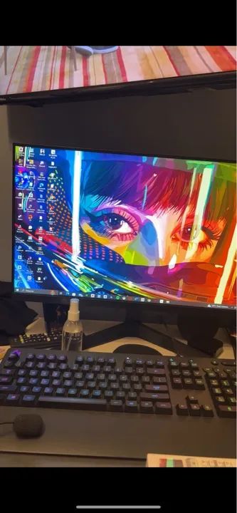 Monitor Samsung 24 polegadas com suporte articulado 