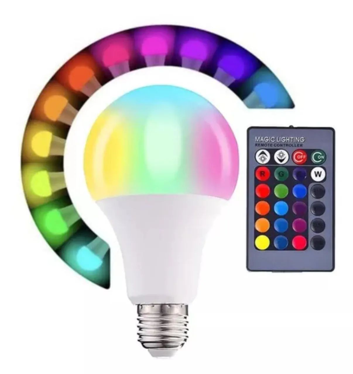 Lâmpada Inteligente RGB com Controle Remoto - Foto 2