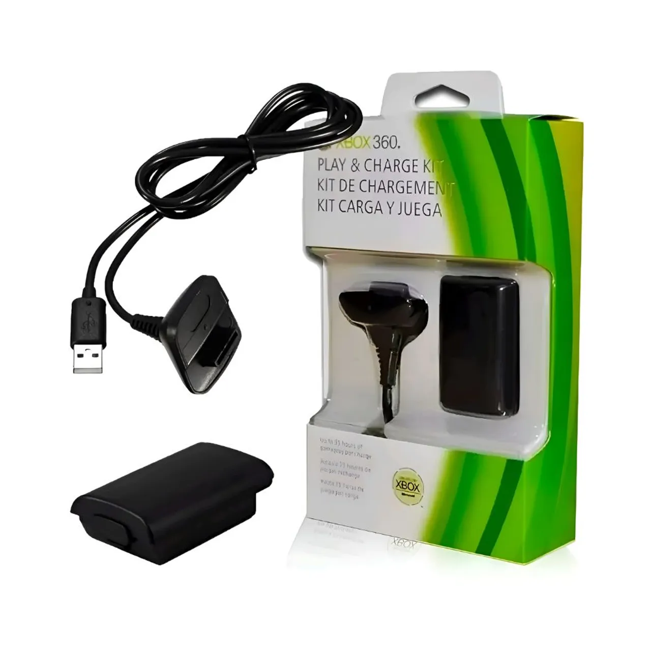 Kit Carregador e Bateria Xbox 360