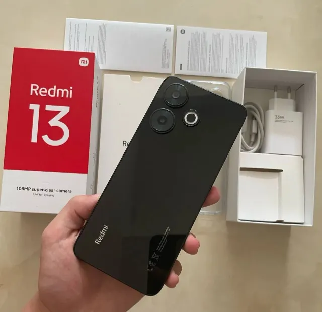 Celular Redmi 13 108MP Camera 08/256 Na Caixa Entregamos Preto Azul Dourado