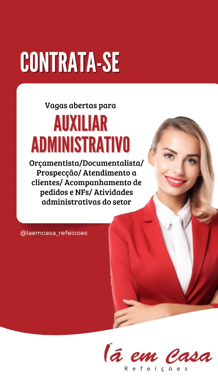 Contrata-se Auxiliar Administrativo