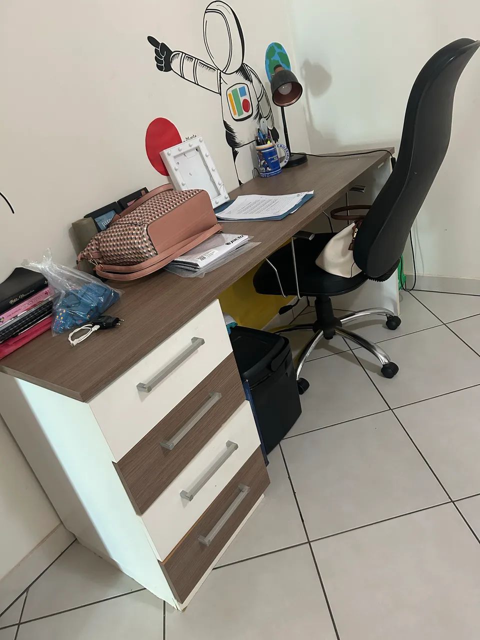 Escrivania + painel para cama de casal - Foto 2