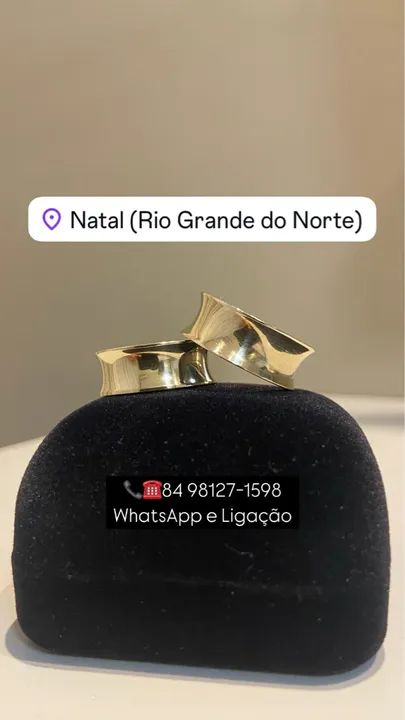 Lindo Par Alianças Côncavo Pronta Entrega