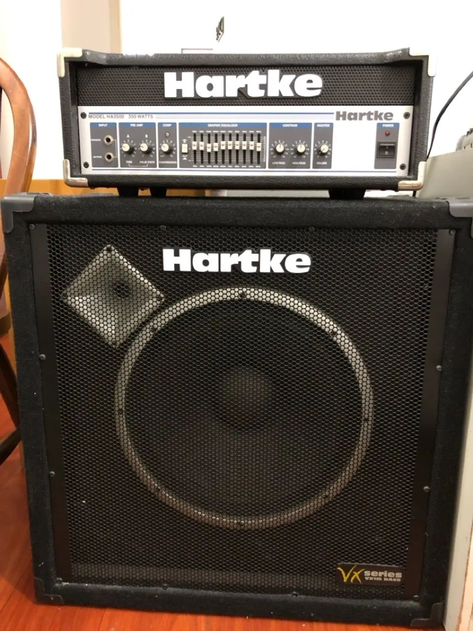 Combo Hartke: HA3500 350 Watts + VX115