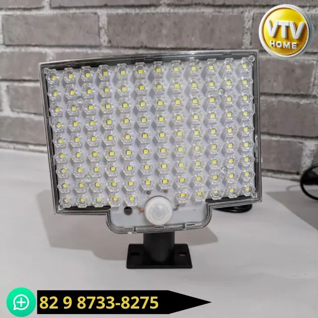 Refletor Com Placa Solar A Prova D´água + Entrega Grátis e Garantia  - Foto 2