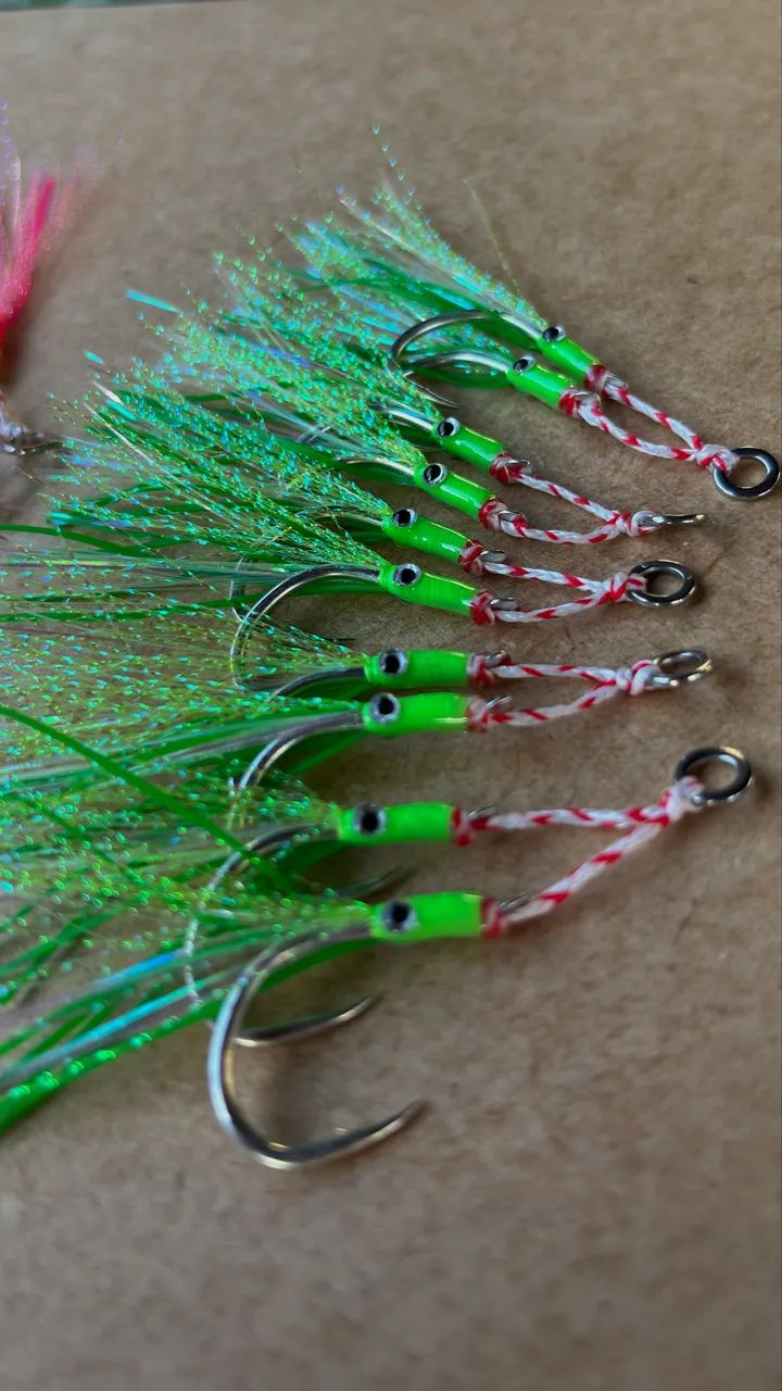 Assist Hook Duplo Turbo Anzol 1/0 - Com 5 Pares - Foto 2