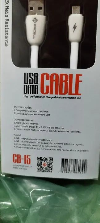 Cabo USB de dados e carregamento - Precall - CB-15 - Foto 5