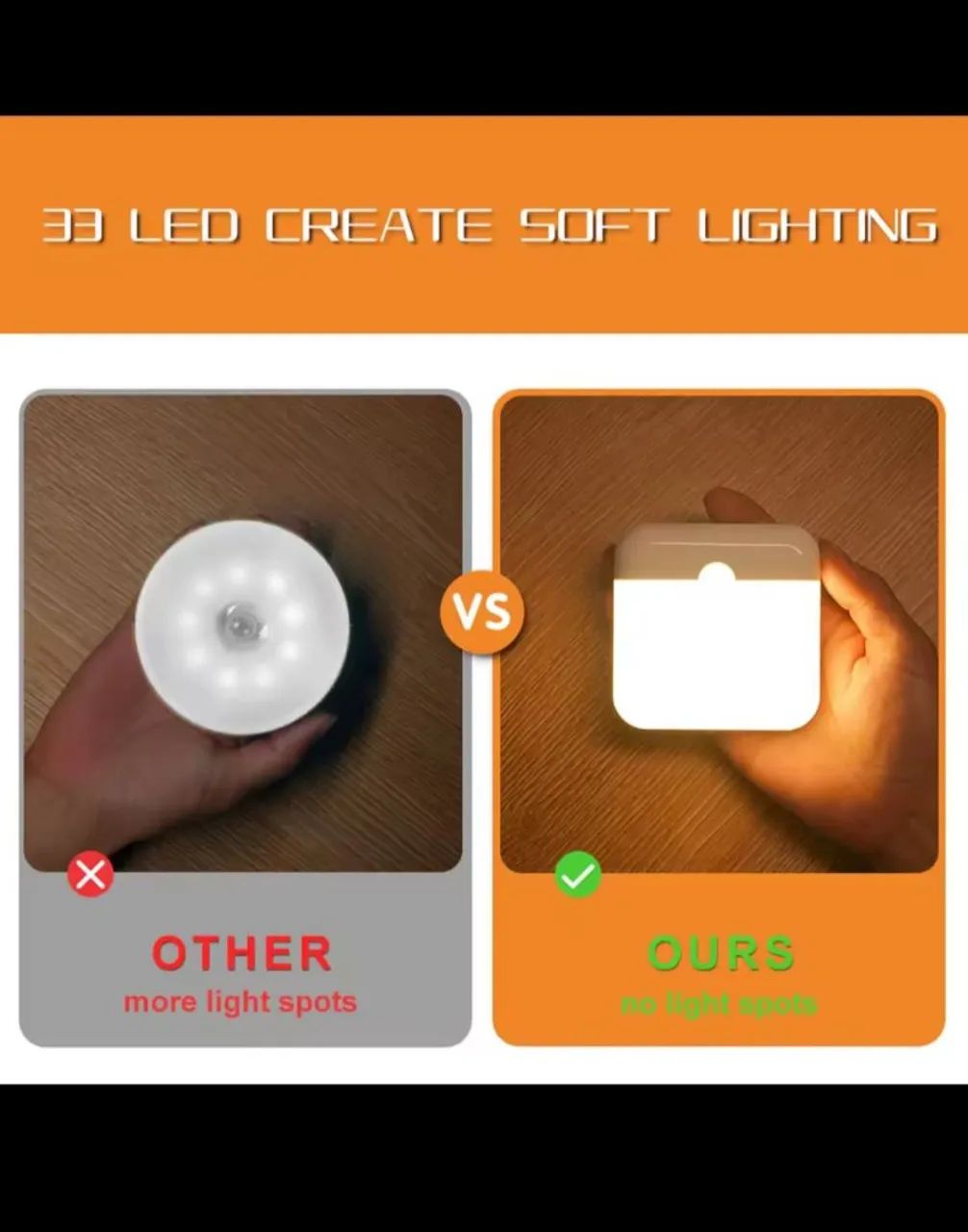 Luminária LED com Sensor de Movimento - Fácil Instalação - Foto 5