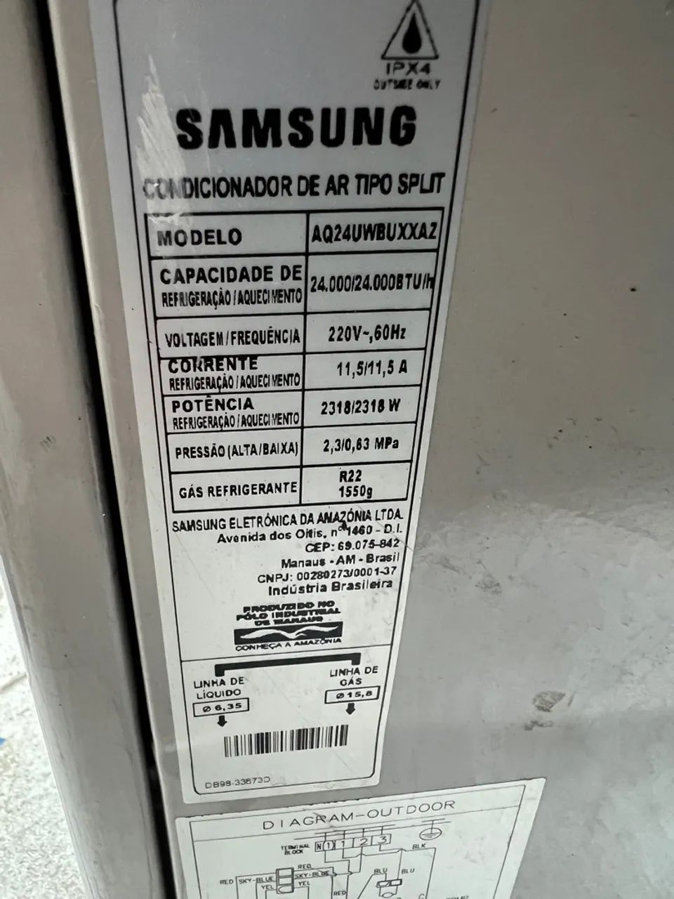 Ar condicionado Samsung 24000 BTUS  - Foto 3