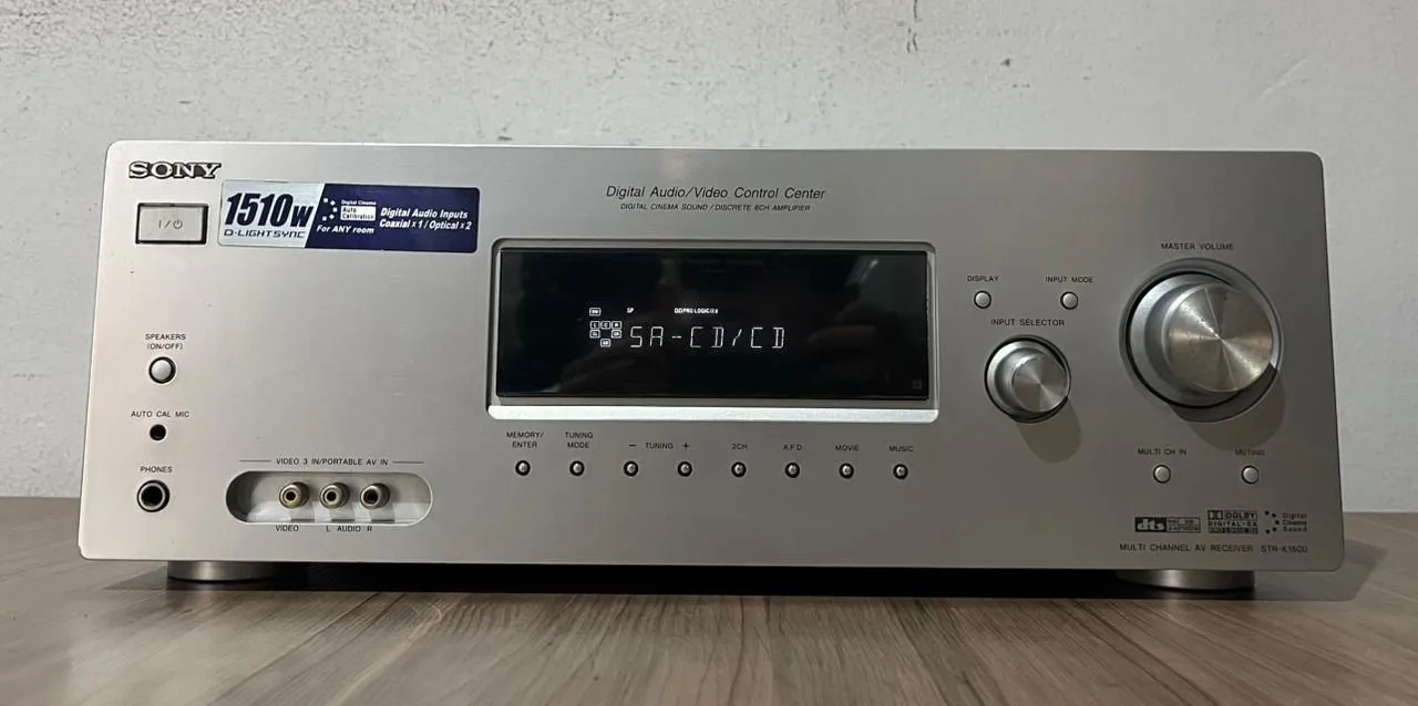 Receiver Sony Muteki STR-K1500 6.2 185 RMS Channel *Denon*Marantz Leia Descrição