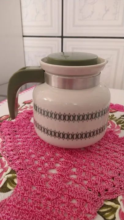 Cafeteira de Porcelana Pozzani Jarra Antiga anos 80