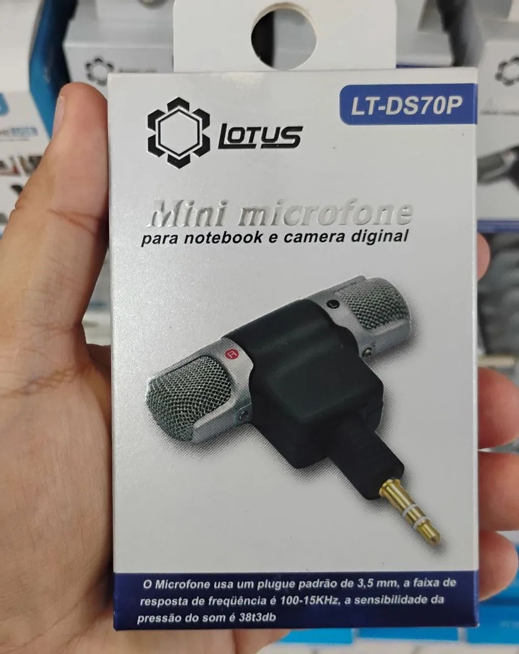 Microfone Mini Para Notebook e Câmera Digital LT-DS70P