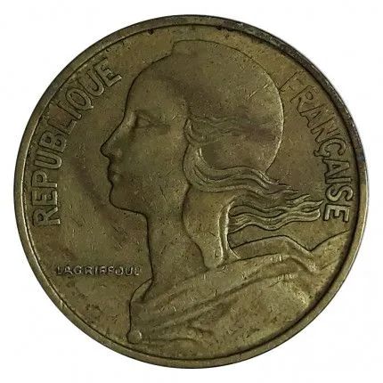 Moedas 10 e 20 Centimes 1969 - 1967 França - Foto 2