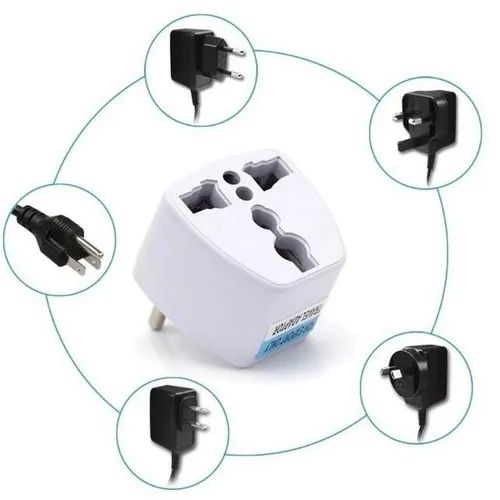 Adaptador de Tomada Universal Uk Us Ue Au para 2 Pinos Redondos Brasil *ENTREGA GRÁTIS*