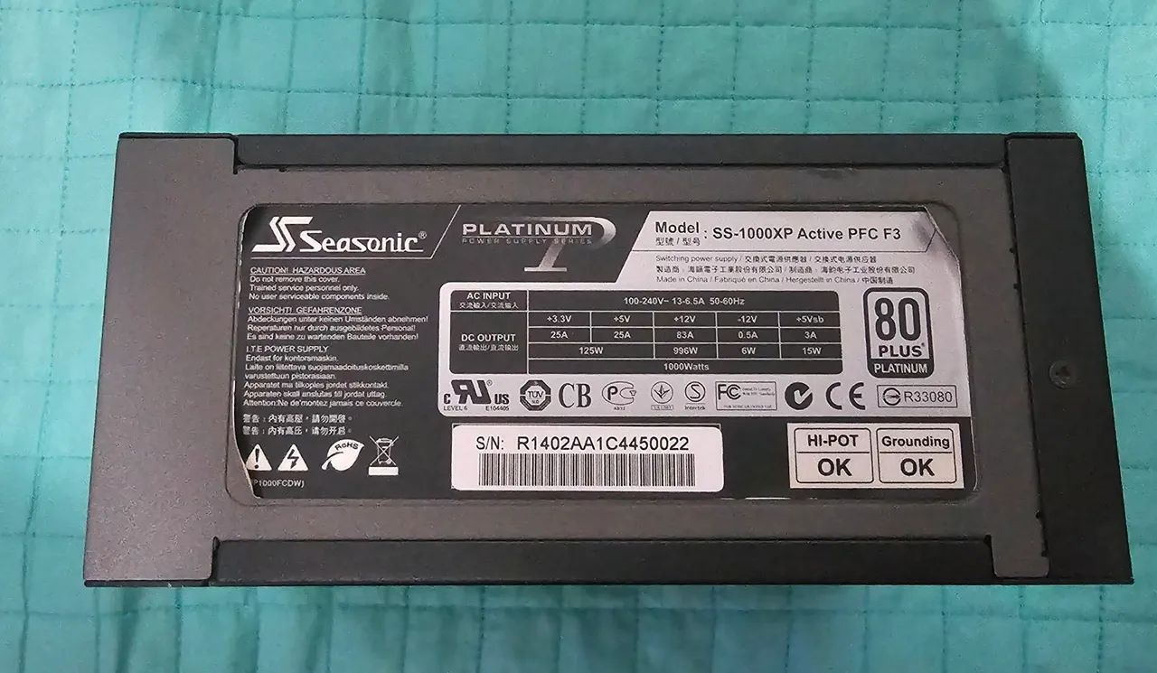 Fonte Seasonic 1000W Platinum - Foto 5