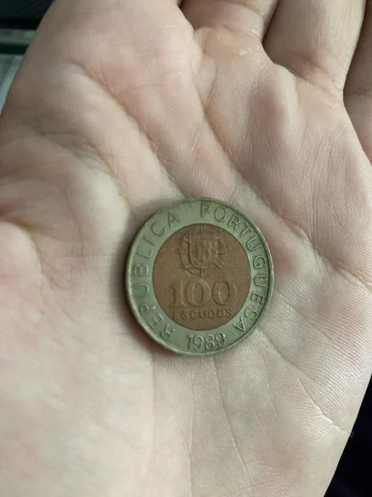 Moeda Portuguesa de 100 Escudos de 1989