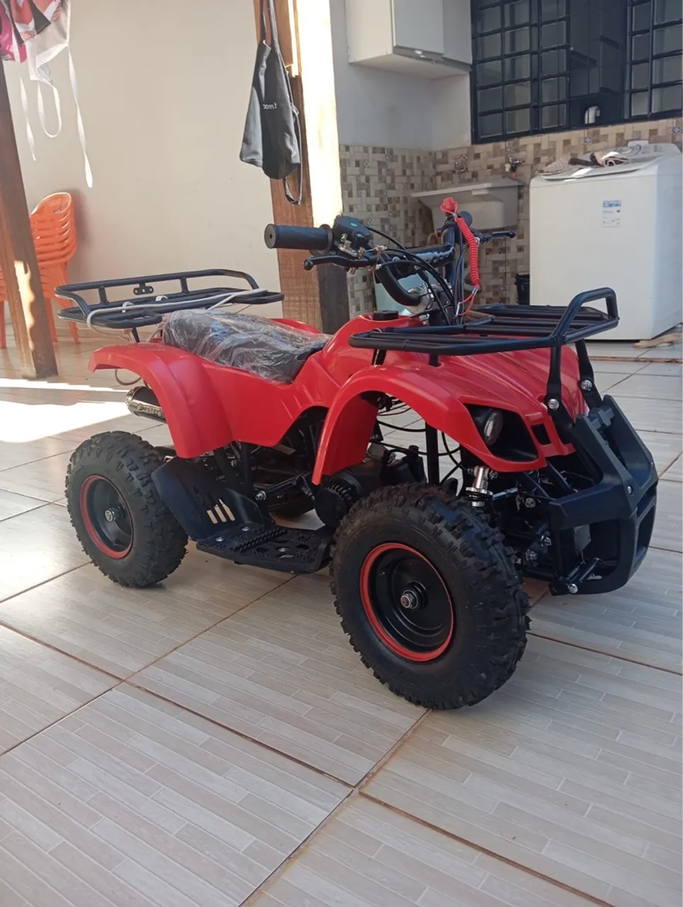 Quadriciclo infantil vermelho 50cc