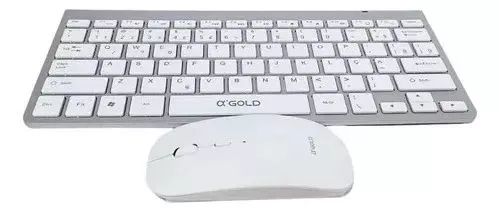 Kit Teclado e Mouse Sem Fio A'Gold TCD-02 Bluetooth -  Teclado Multimídia - Foto 3