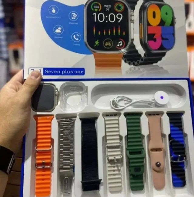 Smartwatch Ultra com pulseiras extras - pronta entrega  - Foto 2