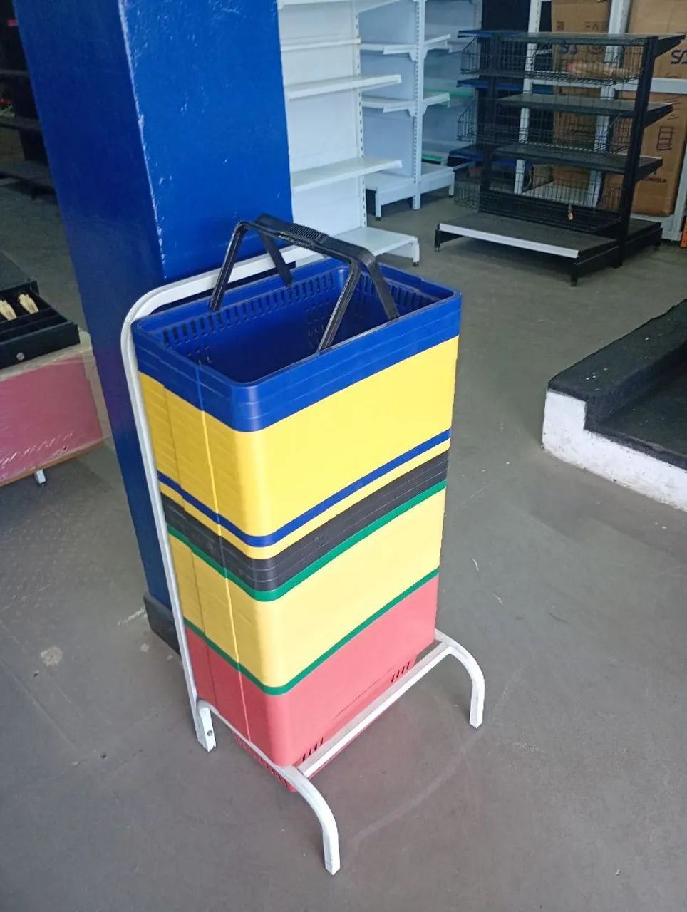 Cestas de mercado plásticas novas promoção!!! ZAP * - Foto 2