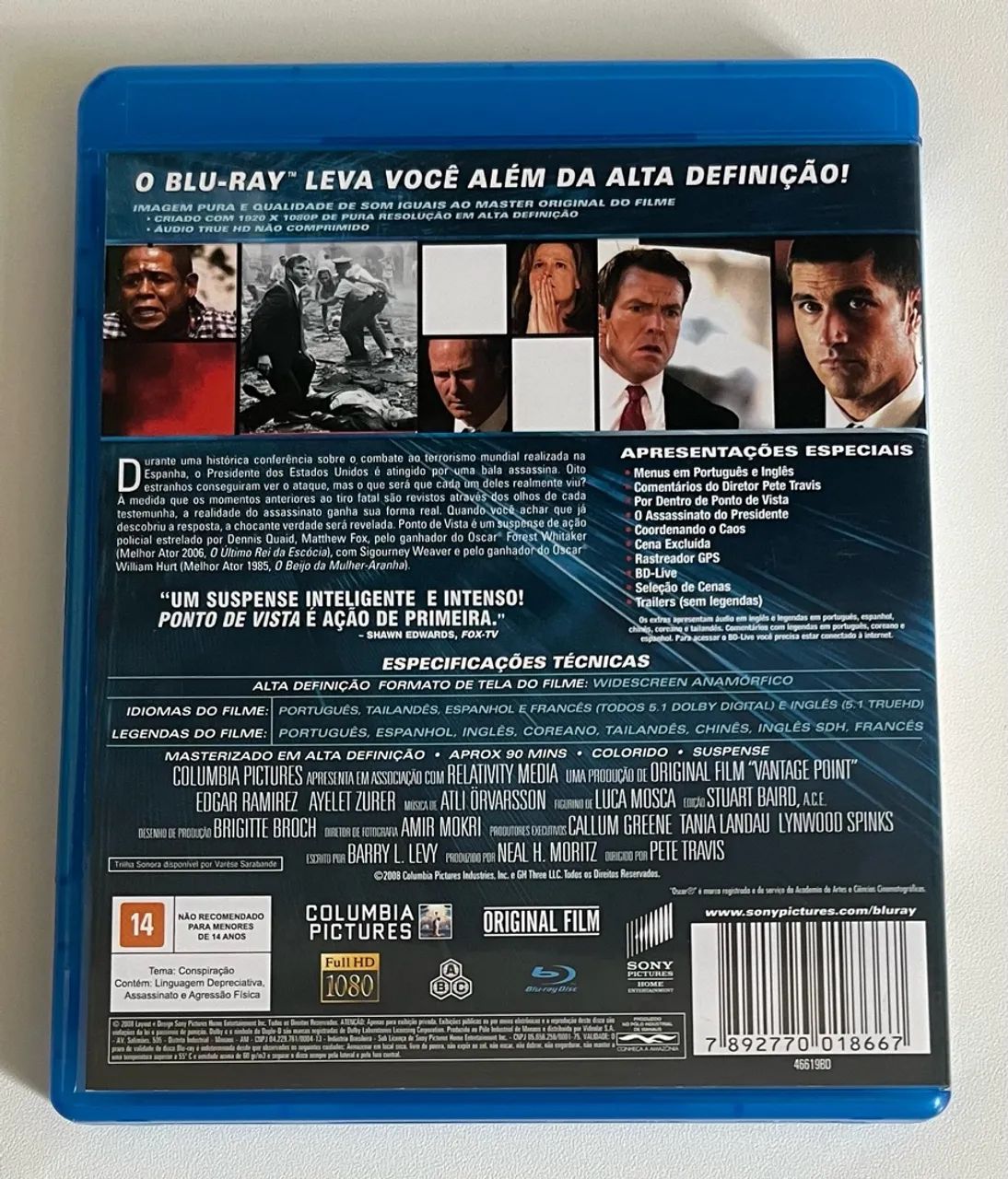 Blu-ray Ponto de Vista (Lombada Azul) - Leia a descrição - CDs