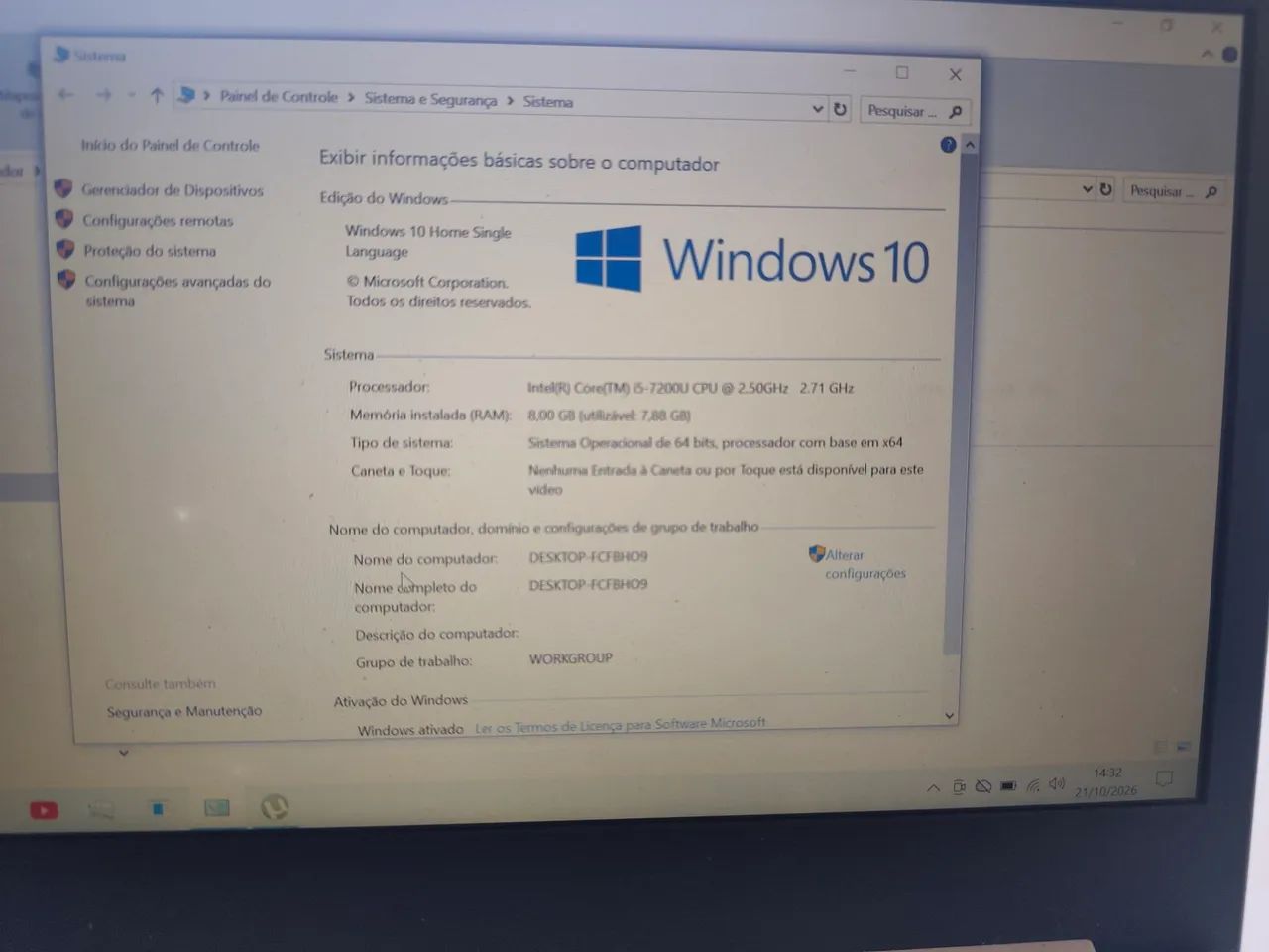 Notebook Lenovo Intel core i5 7gen 2,70ghz  - Foto 4
