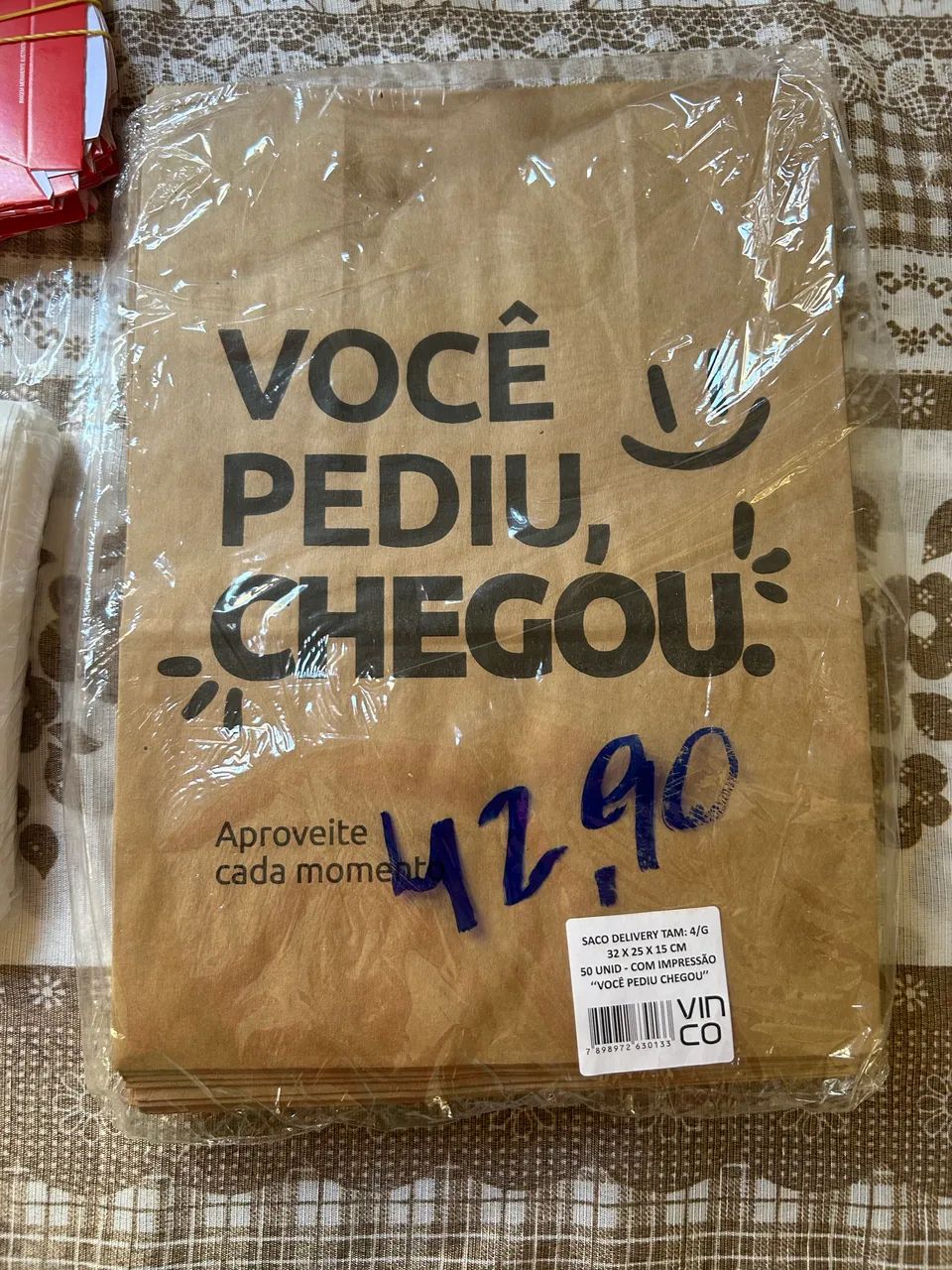 Kit Completo Delivery iFood com Impressora Térmica Bluetooth + Saquinhos 