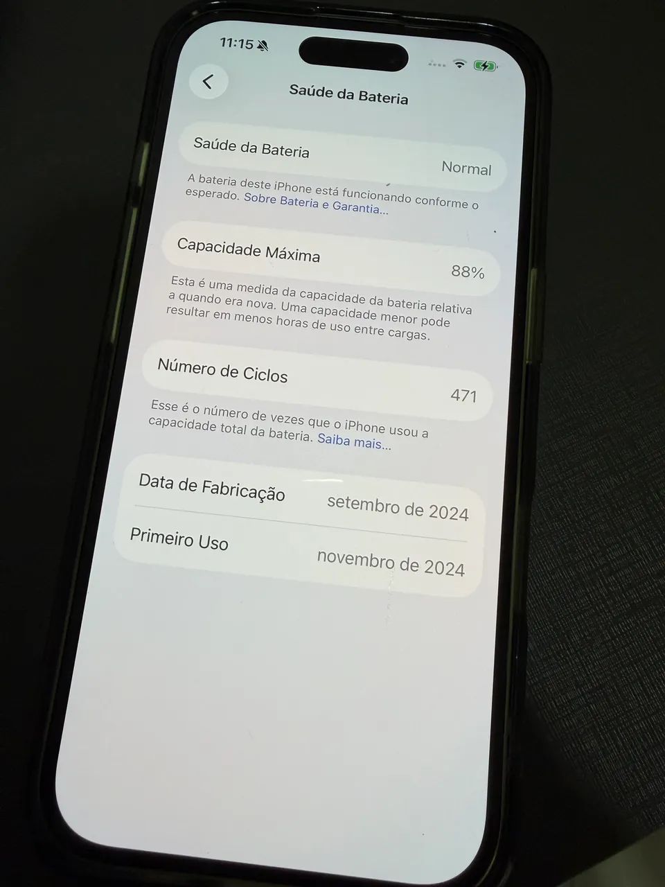 Iphone 16 de 256gb verde acinzentado - Foto 4