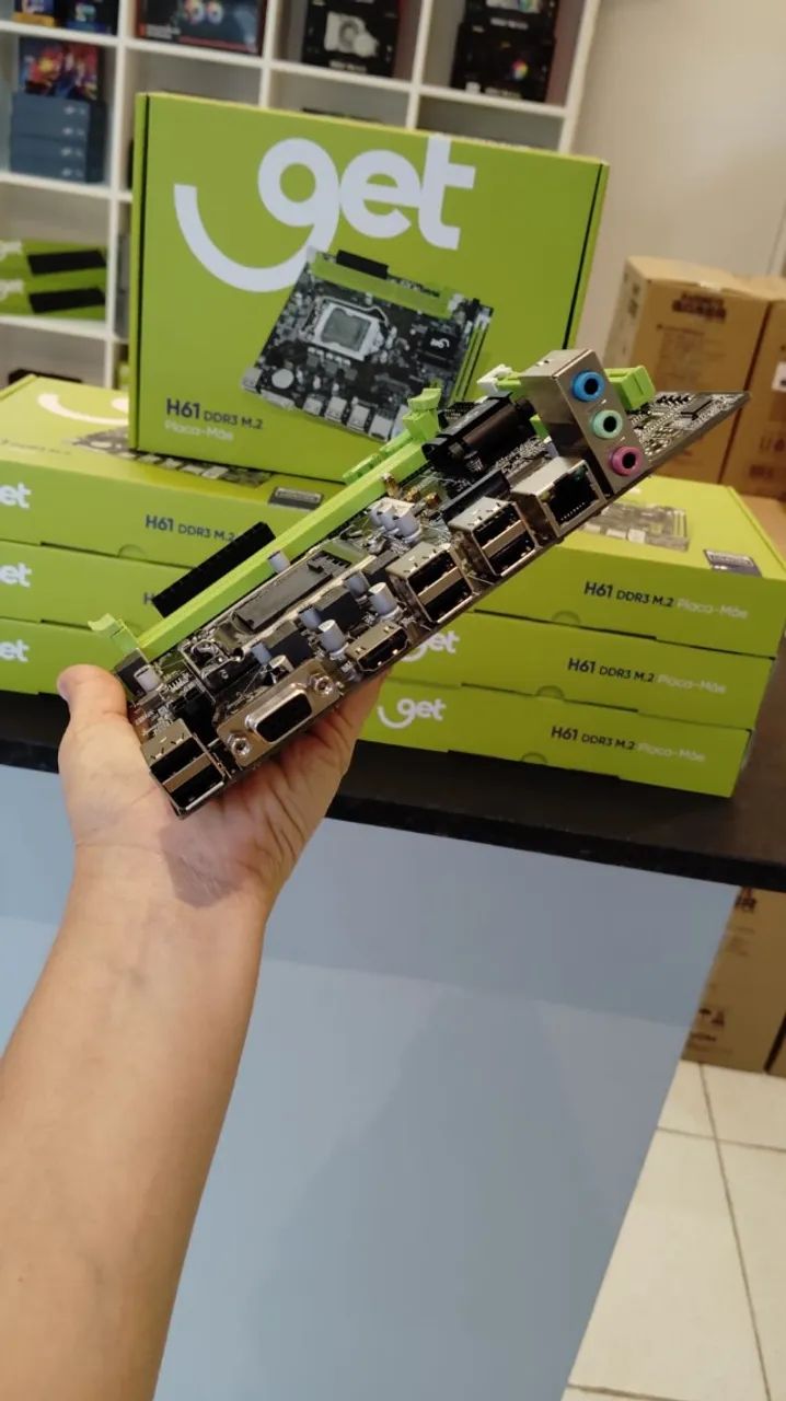 Placa Mãe 1155 H61 - NOVA - Foto 3