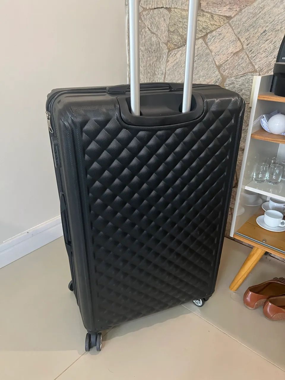 Mala de viagem preta grande (23kg) - Foto 3